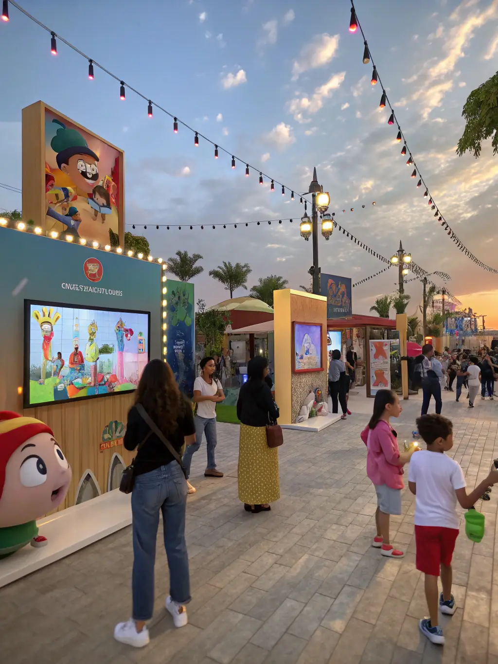 A photograph of a community event held on the church grounds, showcasing local artisans, food vendors, and residents enjoying the festivities.